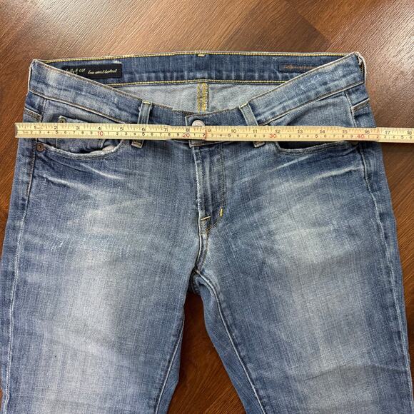 Citizens Of Humanity Kelly Low Waist Bootcut Jeans Y2K Animal Print Cheetah 30 - Picture 5 of 9